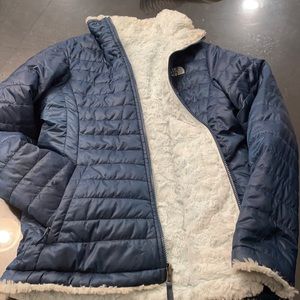Girls Reversible North Face Thermo-ball Jacket